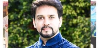 सूचना एवं प्रसारण मंत्री अनुराग ठाकुर