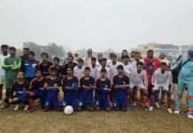 न्यू 11 स्टार फुटबॉल टीम की अंतर जिला खेल आयोजन की मांग कि