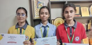 कक्षा आठवीं के छात्रों ने रचा इतिहास: “फायर अलार्म सिस्टम” प्रोजेक्ट का Indian Institute of Technology Guwahati में चयन, जीवन पब्लिक स्कूल में सम्मान समारोह आयोजित