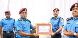जिला प्रहरी कार्यालय पर्सा के प्रमुख एसपी सुदीप राज पाठक को “सर्वोत्कृष्ट” प्रशस्ति पत्र द्वारा सम्मानित किया गया