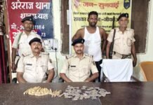 चाय की दुकान की आड़ में गांजे का अवैध धंधा, 123 ग्राम गांजा और गोगो पेपर के साथ दुकानदार गिरफ्तार