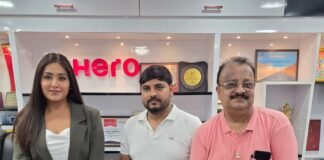 बी. के. हीरो एजेंसी में ग्लैमर एक्स ABS बाइक की भव्य लॉन्चिंग, काजल राघवानी के डांस पर झूमे दर्शक